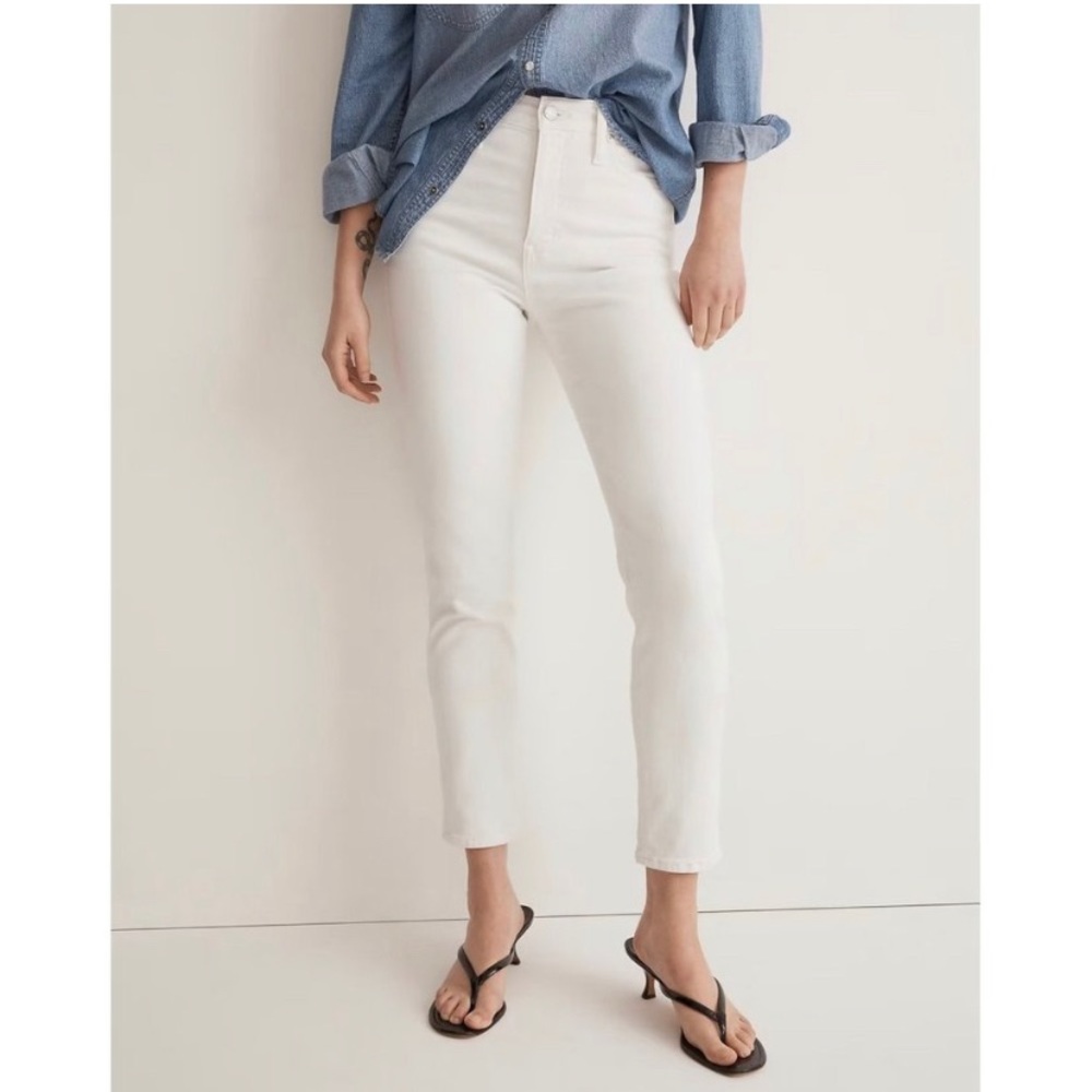 Madewell Stovepipe Jeans in Pure White 23
